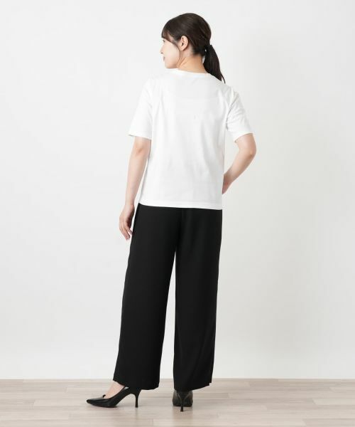Leilian / レリアン Tシャツ | ビジュークルーネックカットソー【Leilian WHITE LABEL】 | 詳細9