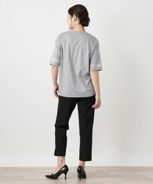 Leilian / レリアン カットソー | シアー切替カットソー【Leilian WHITE LABEL】 | 詳細6