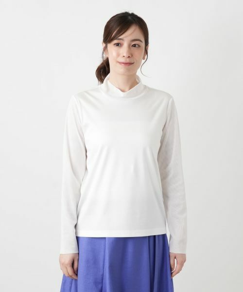 Leilian / レリアン カットソー | 切替ハイネックカットソー【Leilian WHITE LABEL】 | 詳細10