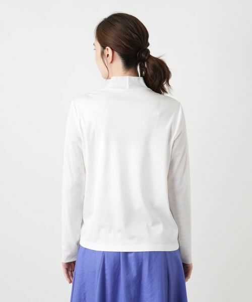 Leilian / レリアン カットソー | 切替ハイネックカットソー【Leilian WHITE LABEL】 | 詳細12