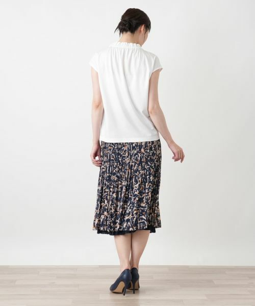 Leilian / レリアン カットソー | ギャザーハイネックカットソー【Leilian WHITE LABEL】 | 詳細6