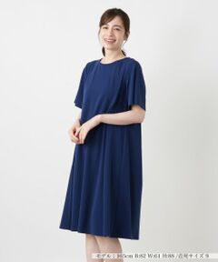 Leilian / レリアン ドレス | 洗えるクルーネックフレアワンピース【Leilian WHITE LABEL】