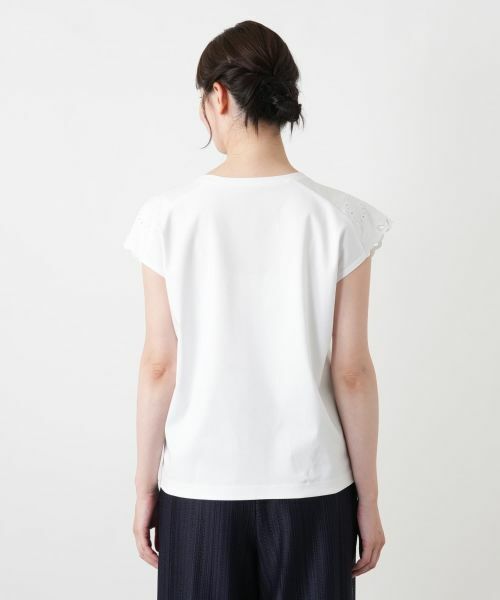Leilian / レリアン カットソー | カットワーク刺繍Tシャツ【Leilian WHITE LABEL】 | 詳細12
