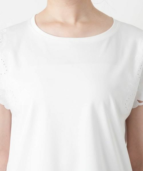 Leilian / レリアン カットソー | カットワーク刺繍Tシャツ【Leilian WHITE LABEL】 | 詳細13