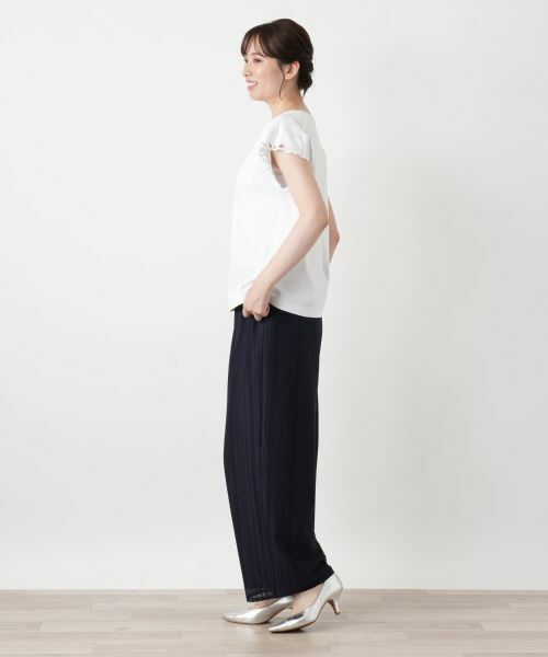 Leilian / レリアン カットソー | カットワーク刺繍Tシャツ【Leilian WHITE LABEL】 | 詳細8