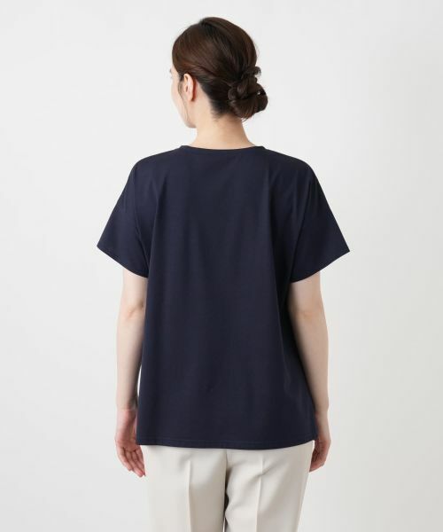 Leilian / レリアン カットソー | 発泡プリントクルーネックTシャツ【Leilian WHITE LABEL】 | 詳細12