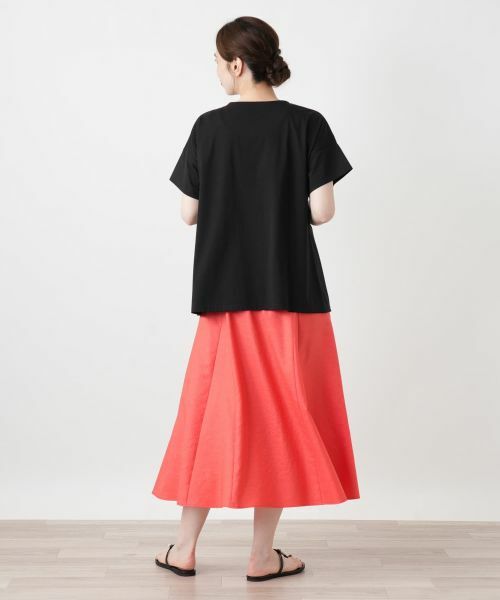 Leilian / レリアン カットソー | 発泡プリントクルーネックTシャツ【Leilian WHITE LABEL】 | 詳細6