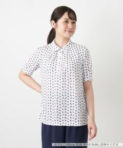 Leilian / レリアン ポロシャツ | プリントポロシャツ【Leilian WHITE LABEL】