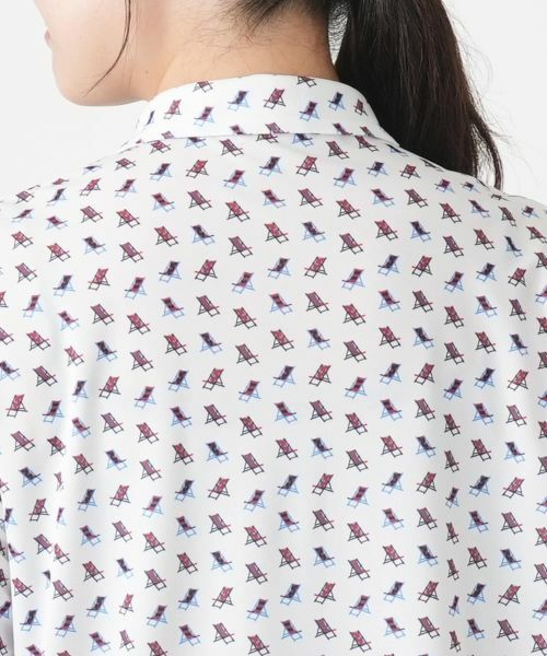Leilian / レリアン ポロシャツ | プリントポロシャツ【Leilian WHITE LABEL】 | 詳細11