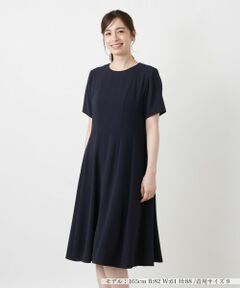 Leilian / レリアン ドレス | 洗えるパネル切り替えフレアワンピース【Leilian WHITE LABEL】