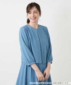 Leilian / レリアン テーラードジャケット | 洗えるノーカラージャケット【Leilian WHITE LABEL】