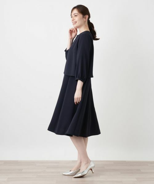 Leilian / レリアン テーラードジャケット | 洗えるノーカラージャケット【Leilian WHITE LABEL】 | 詳細2