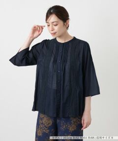 Leilian / レリアン シャツ・ブラウス | レースピンタックブラウス【Leilian WHITE LABEL】