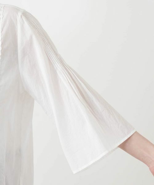 Leilian / レリアン シャツ・ブラウス | レースピンタックブラウス【Leilian WHITE LABEL】 | 詳細15