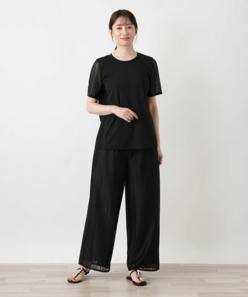 Leilian / レリアン その他パンツ | レースワイドパンツ【Leilian WHITE LABEL】 | 詳細1