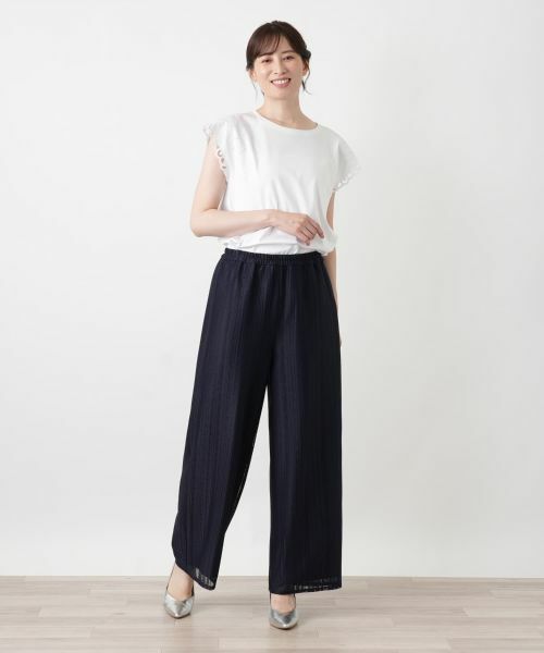 Leilian / レリアン その他パンツ | レースワイドパンツ【Leilian WHITE LABEL】 | 詳細4