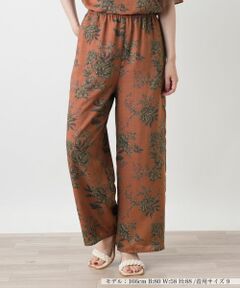 Leilian / レリアン その他パンツ | フラワー柄ワイドパンツ【Leilian WHITE LABEL】