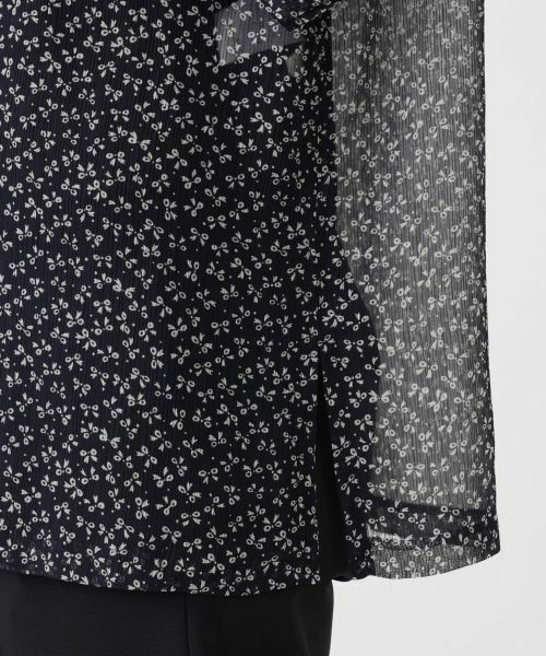 Leilian / レリアン シャツ・ブラウス | 小花柄シースルーブラウス【Leilian WHITE LABEL】 | 詳細14