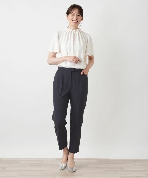 Leilian / レリアン その他パンツ | ストレッチクロップドパンツ【Leilian WHITE LABEL】 | 詳細1