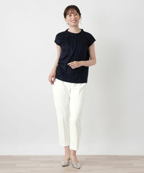 Leilian / レリアン その他パンツ | ストレッチクロップドパンツ【Leilian WHITE LABEL】 | 詳細4