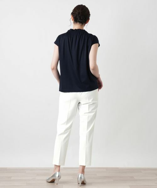 Leilian / レリアン その他パンツ | ストレッチクロップドパンツ【Leilian WHITE LABEL】 | 詳細6