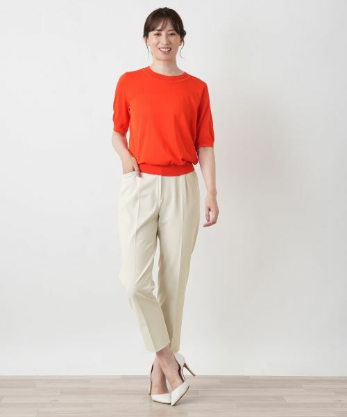 Leilian / レリアン その他パンツ | ストレッチクロップドパンツ【Leilian WHITE LABEL】 | 詳細7