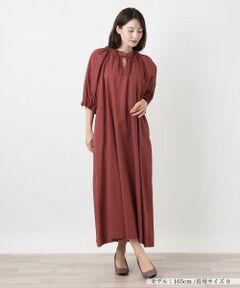 ギャザーバルーンワンピース