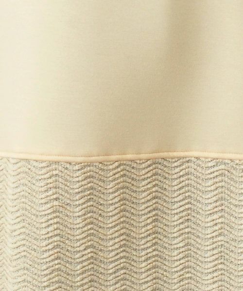 Leilian / レリアン スウェット | 切替クルーネックニット【Leilian WHITE LABEL】 | 詳細15