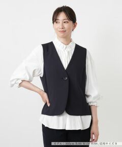 Leilian / レリアン テーラードジャケット | Vネックベスト【Leilian WHITE LABEL】