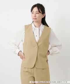Leilian / レリアン テーラードジャケット | Vネックベスト【Leilian WHITE LABEL】
