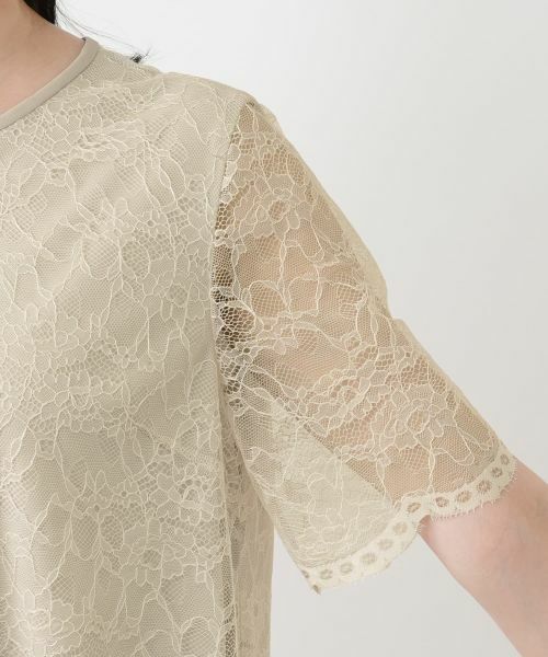 Leilian / レリアン カットソー | 総レースカットソー【Leilian WHITE LABEL】 | 詳細12