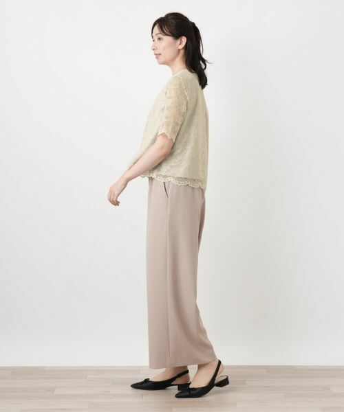 Leilian / レリアン カットソー | 総レースカットソー【Leilian WHITE LABEL】 | 詳細5