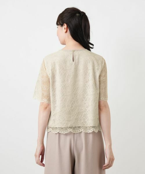 Leilian / レリアン カットソー | 総レースカットソー【Leilian WHITE LABEL】 | 詳細9