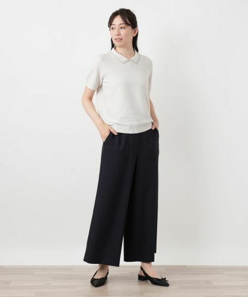 Leilian / レリアン その他パンツ | タックワイドパンツ【Leilian WHITE LABEL】 | 詳細1