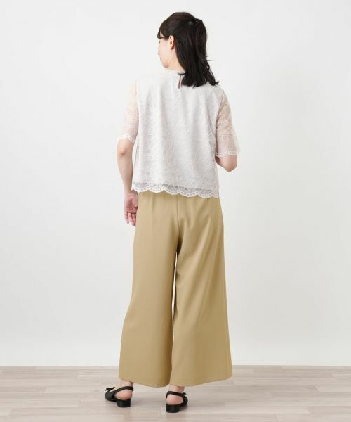 Leilian / レリアン その他パンツ | タックワイドパンツ【Leilian WHITE LABEL】 | 詳細6