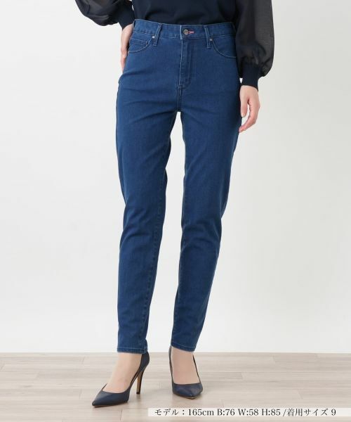 Leilian / レリアン デニムパンツ | スリムデニムパンツ【L JEANS】(ブルー系)