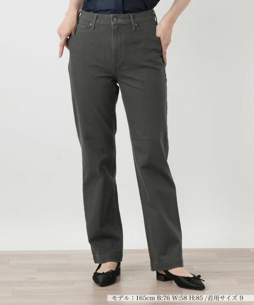 Leilian / レリアン デニムパンツ | ストレートデニムパンツ【L JEANS】(グレー系)