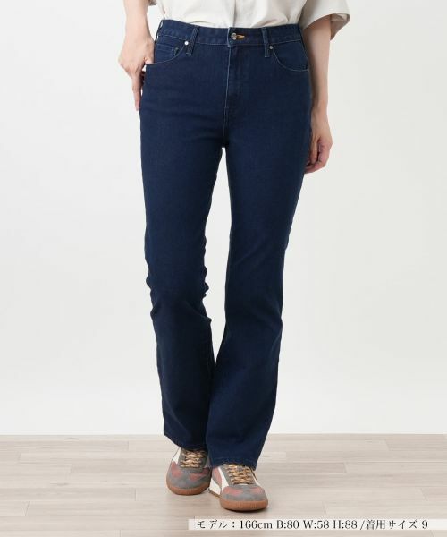 Leilian / レリアン デニムパンツ | ストレートデニムパンツ【L JEANS】(ネイビー系)