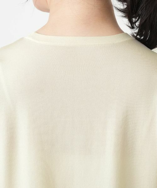 Leilian / レリアン ニット・セーター | シフォン切替クルーネックニット【Leilian WHITE LABEL】 | 詳細14