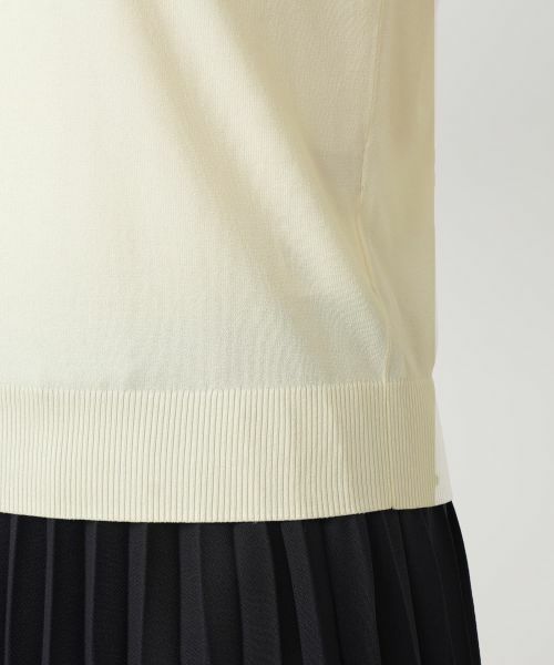 Leilian / レリアン ニット・セーター | シフォン切替クルーネックニット【Leilian WHITE LABEL】 | 詳細16