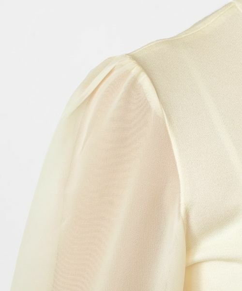 Leilian / レリアン ニット・セーター | シフォン切替クルーネックニット【Leilian WHITE LABEL】 | 詳細17