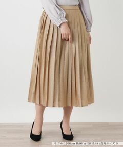 Leilian / レリアン ロング・マキシ丈スカート | ラメプリーツミモレスカート