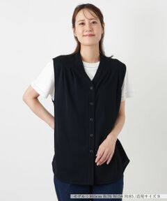 Leilian / レリアン テーラードジャケット | Vネックベスト【Leilian WHITE LABEL】