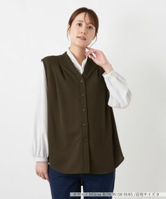 Leilian / レリアン テーラードジャケット | Vネックベスト【Leilian WHITE LABEL】
