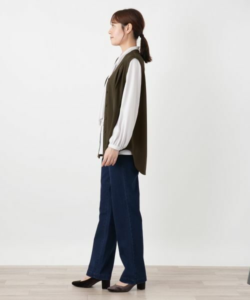 Leilian / レリアン テーラードジャケット | Vネックベスト【Leilian WHITE LABEL】 | 詳細5