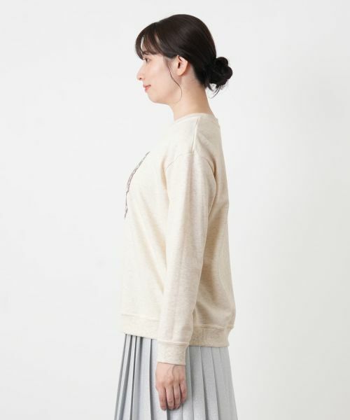Leilian / レリアン カットソー | 刺繍クルーネックプルオーバー【Leilian WHITE LABEL】 | 詳細11