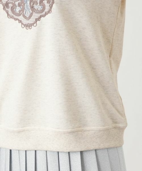 Leilian / レリアン カットソー | 刺繍クルーネックプルオーバー【Leilian WHITE LABEL】 | 詳細16