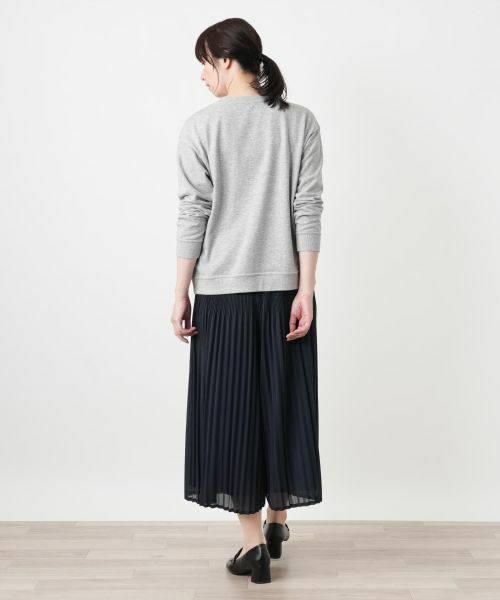 Leilian / レリアン カットソー | 刺繍クルーネックプルオーバー【Leilian WHITE LABEL】 | 詳細3