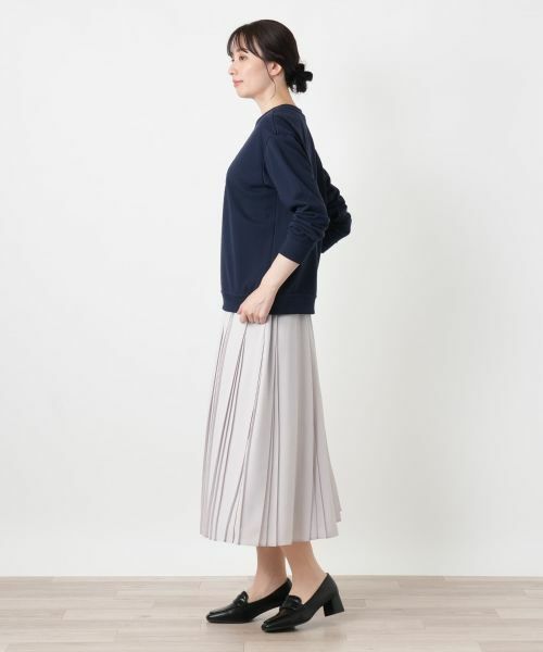 Leilian / レリアン カットソー | 刺繍クルーネックプルオーバー【Leilian WHITE LABEL】 | 詳細5