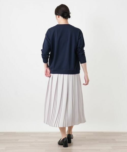 Leilian / レリアン カットソー | 刺繍クルーネックプルオーバー【Leilian WHITE LABEL】 | 詳細6